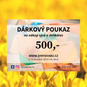 Dárkový poukaz na nakup sýrů a delikates