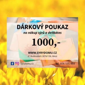 Dárkový poukaz na nakup sýrů a delikates