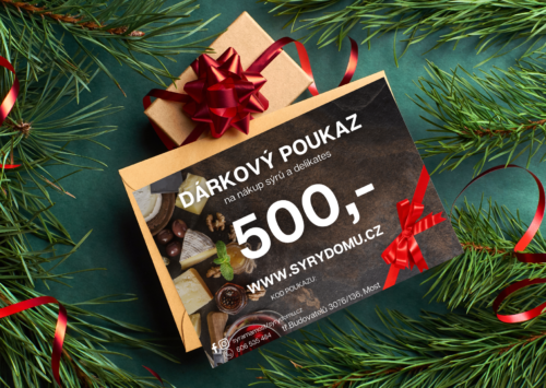 Vánoční dárkový poukaz na 500,-
