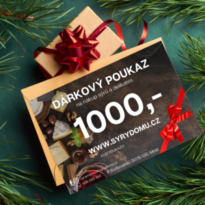 Dárkový poukaz s vánoční tématikou